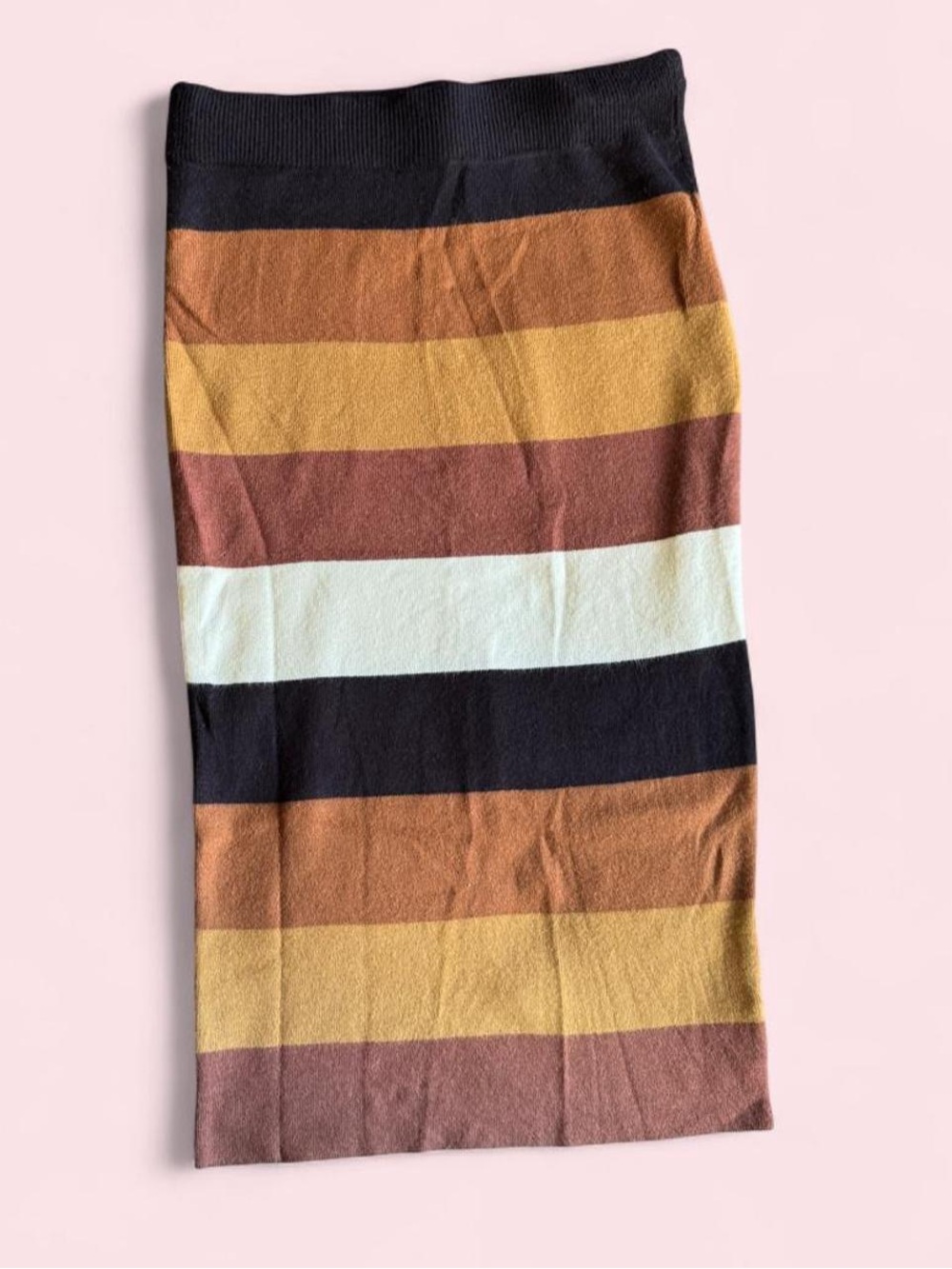 Express Striped Knit Pencil Skirt